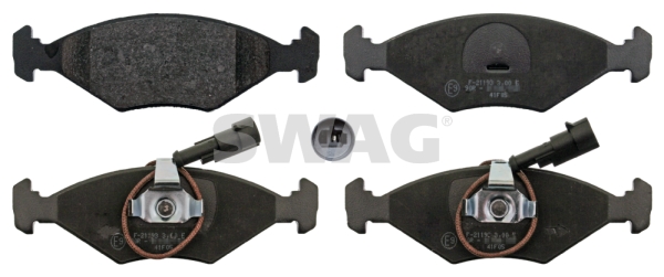 set placute frana,frana disc 72 11 6101 SWAG